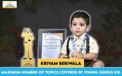 Maximum Number of Topics Covered by Young Genius Kid