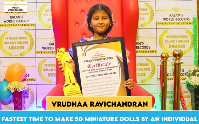 Fastest Time to Make 50 Miniature Dolls by an Individual