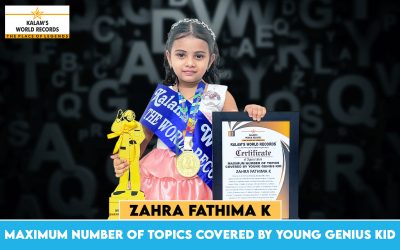 Maximum Number of Topics Covered by Young Genius Kid
