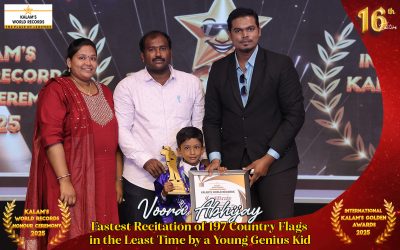 Fastest Recitation of 197 Country Flags in the Least Time by a Young Genius Kid