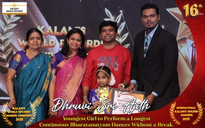 Youngest Girl to Perform a Longest Continuous Bharatanatyam Dances Without a Break
