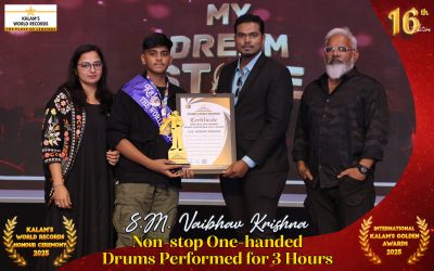 Non-stop One-handed Drums Performed for 3 Hours