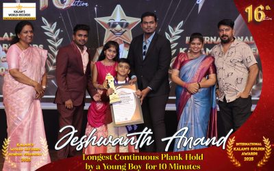 Longest Continuous Plank Hold by a Young Boy for 10 Minutes