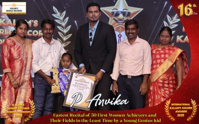 Fastest Recital of 50 First Women Achievers and Their Fields in the Least Time by a Young Genius Kid