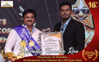 Maximum Air Punches Performed in Two Minutes by a 60 Years Man