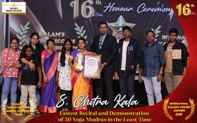 Fastest Recital and Demonstration of 50 Yoga Mudras in the Least Time