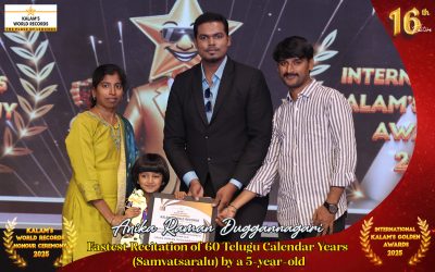 Fastest Recitation of 60 Telugu Calendar Years (Samvatsaralu) by a 5-year-old