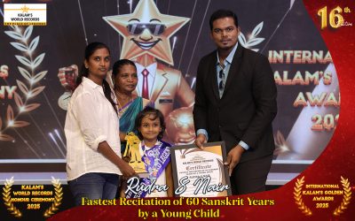 Fastest Recitation of 60 Sanskrit Years by a Young Child