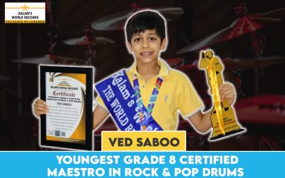 Youngest Grade 8 Certified Maestro in Rock & Pop Drums