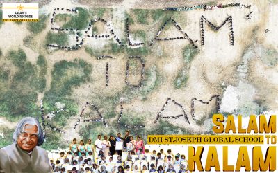 Largest Human Logo Formation of ‘Salam to Kalam’ by 400+ Children Wearing Fancy Dress Like Dr. A.P.J. Abdul Kalam on Occasion of His Birth Anniversary
