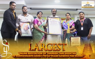 Largest Online Recitation of Thamizh Thai Vazhthu by Participants Aged 6 to 60 Years Across the Globe