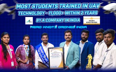 MOST STUDENTS TRAINED IN UAV TECHNOLOGY – 11,000+ WITHIN 2 YEARS BY A COMPANY IN INDIA