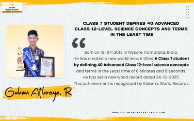CLASS 7 STUDENT DEFINES 40 ADVANCED CLASS 12-LEVEL SCIENCE CONCEPTS AND TERMS IN THE LEAST TIME