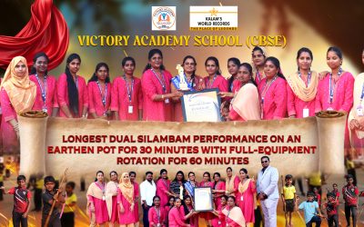 LONGEST DUAL SILAMBAM PERFORMANCE ON AN EARTHEN POT FOR 30 MINUTES WITH FULL-EQUIPMENT ROTATION FOR 60 MINUTES