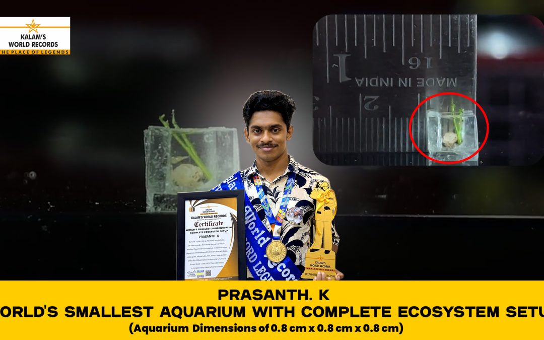 WORLD’S SMALLEST AQUARIUM WITH COMPLETE ECOSYSTEM SETUP