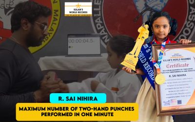 MAXIMUM NUMBER OF TWO-HAND PUNCHES PERFORMED IN ONE MINUTE