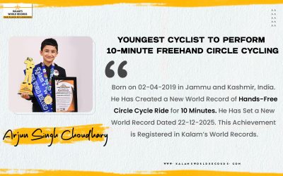Youngest Cyclist to Perform 10-minute Freehand Circle Cycling