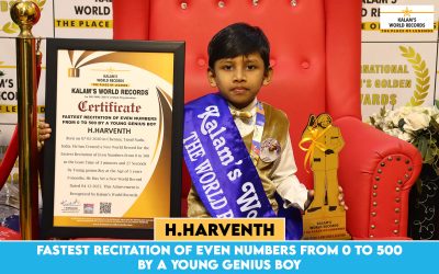 Fastest Recitation of Even Numbers From 0 to 500 by a Young Genius Boy