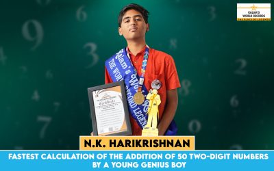 Fastest Calculation of the Addition of 50 Two-digit Numbers by a Young Genius Boy