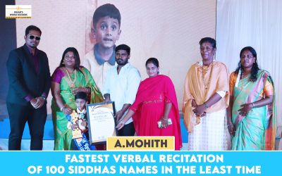 Fastest Verbal Recitation of 100 Siddhas Names in the Least Time