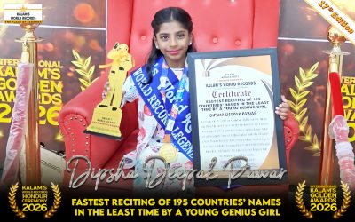 Fastest Reciting of 195 Countries’ Names in the Least Time by a Young Genius Girl