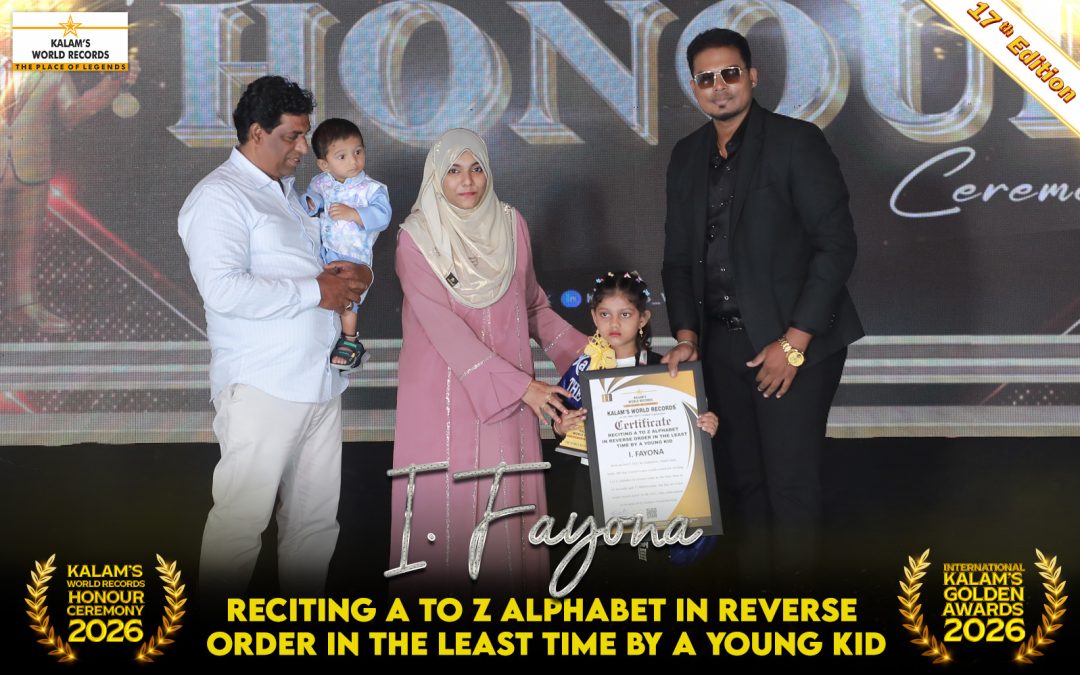 Reciting a to Z Alphabet in Reverse Order in the Least Time by a Young Kid