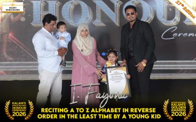 Reciting a to Z Alphabet in Reverse Order in the Least Time by a Young Kid