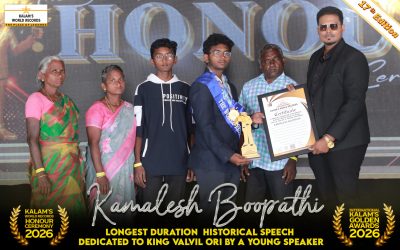 Longest Duration  Historical Speech Dedicated to King Valvil Ori by a Young Speaker