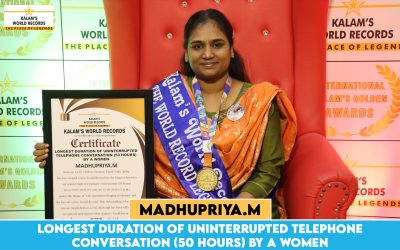 Longest Duration of Uninterrupted Telephone Conversation (50 Hours) by a Women