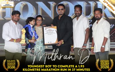 Youngest Boy to Complete a 1.93 Kilometre Marathon Run in 37 Minutes