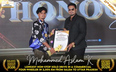 Longest Non-stop Solo Drive in a Commercial Four-wheeler in 2,004 Km From Salem to Uttar Pradesh