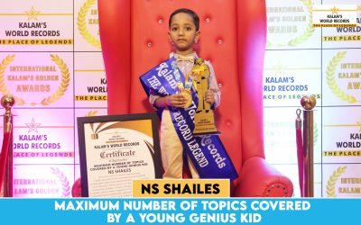 Maximum Number of Topics Covered by a Young Genius Kid