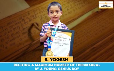 Reciting a Maximum Number of Thirukkural by a Young Genius Boy