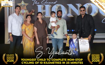 Youngest Child to Complete Non-stop Cycling of 10 Kilometres in 25 Minutes