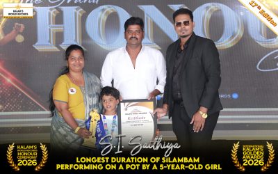 Longest Duration of Silambam Performing on a Pot by a 5-year-old Girl