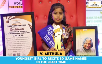 Youngest Girl to Recite 80 Game Names in the Least Time