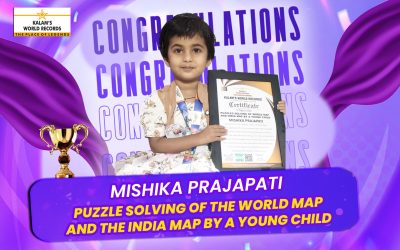 Puzzle Solving of the World Map and the India Map by a Young Child