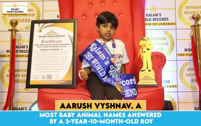 Most Baby Animal Names Answered by a 3-year-10-month-old Boy