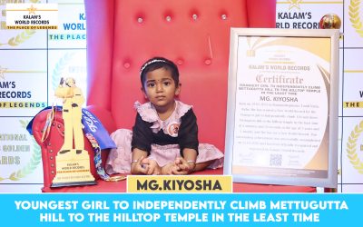 Youngest Girl to Independently Climb Mettugutta Hill to the Hilltop Temple in the Least Time