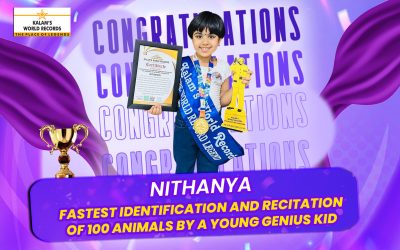 Fastest Identification and Recitation of 100 Animals by a Young Genius Kid