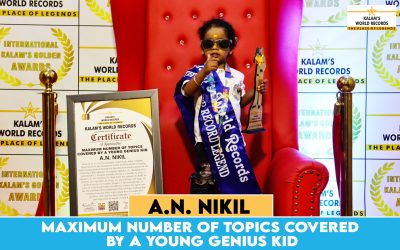 MAXIMUM NUMBER OF TOPICS COVERED BY A YOUNG GENIUS KID