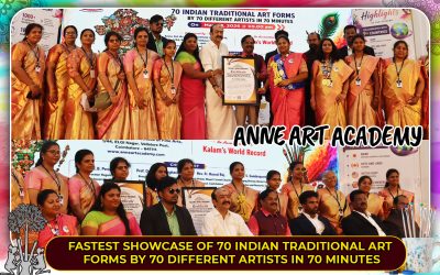 Fastest Showcase of 70 Indian Traditional Art Forms by 70 Different Artists in 70 Minutes