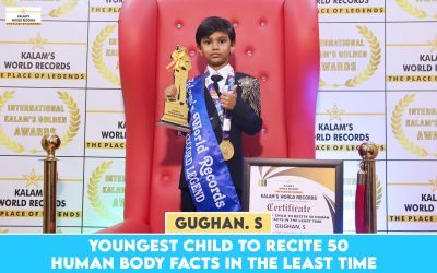 Youngest Child to Recite 50 Human Body Facts in the Least Time