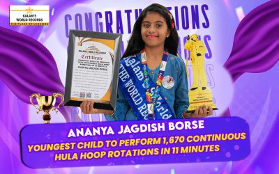 YOUNGEST CHILD TO PERFORM 1,670 CONTINUOUS HULA HOOP ROTATIONS IN 11 MINUTES