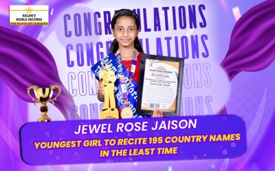 Youngest Girl to Recite 195 Country Names in the Least Time