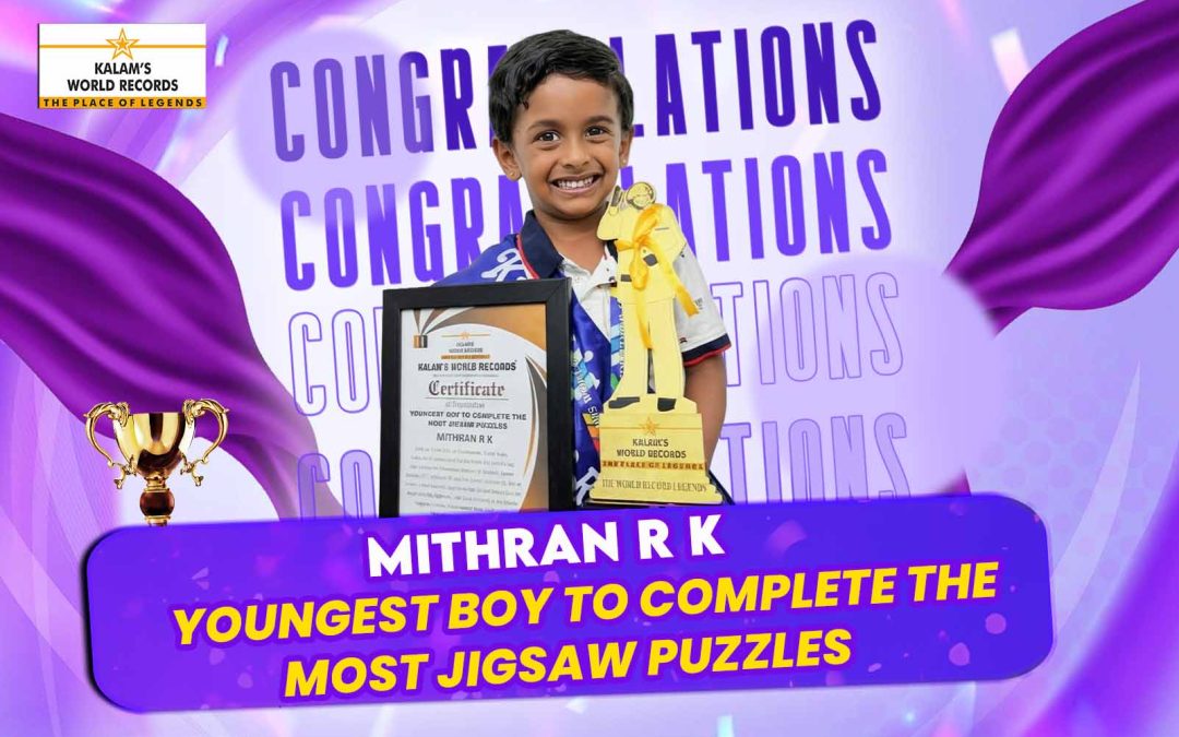 YOUNGEST BOY TO COMPLETE THE MOST JIGSAW PUZZLES