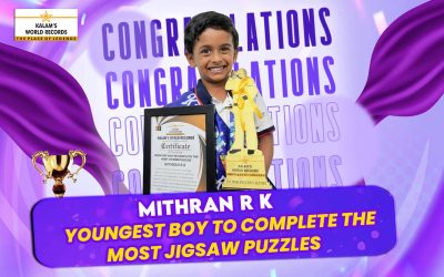 YOUNGEST BOY TO COMPLETE THE MOST JIGSAW PUZZLES