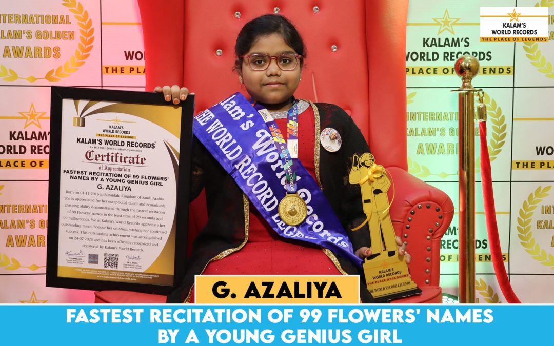 Fastest Recitation of 99 Flowers’ Names by a Young Genius Girl