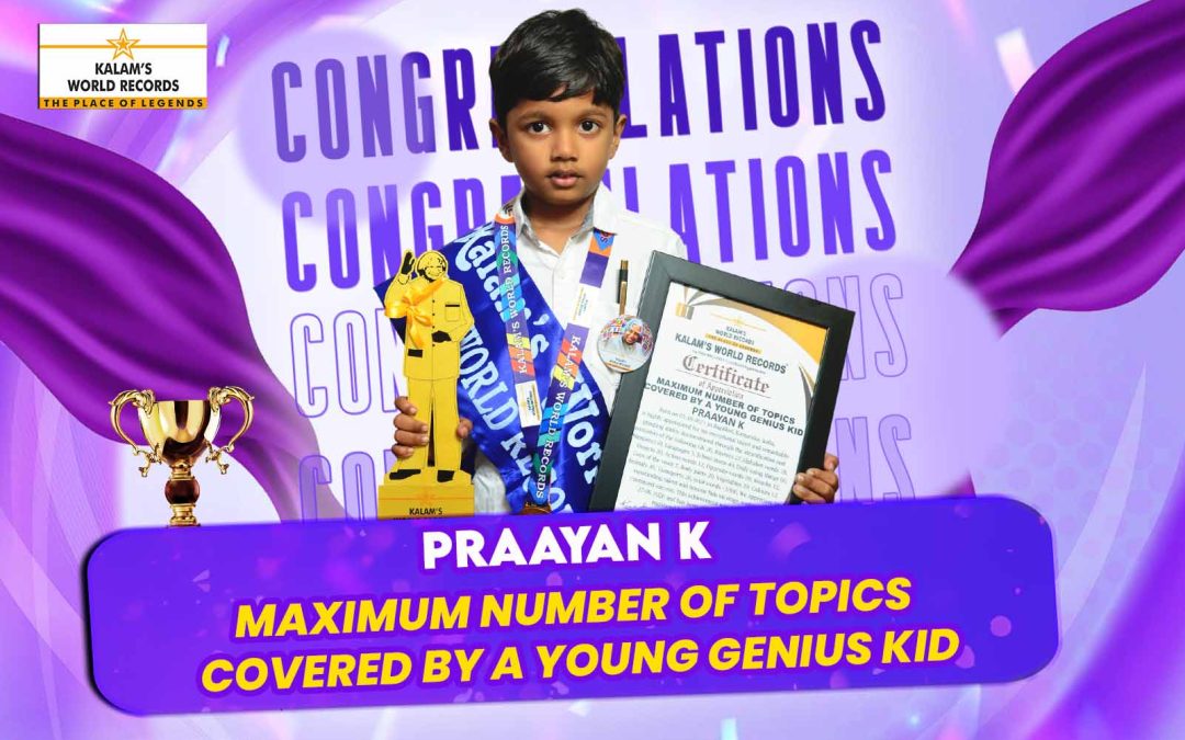 MAXIMUM NUMBER OF TOPICS COVERED BY A YOUNG GENIUS KID