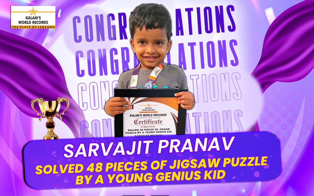 SOLVED 48 PIECES OF JIGSAW PUZZLE BY A YOUNG GENIUS KID